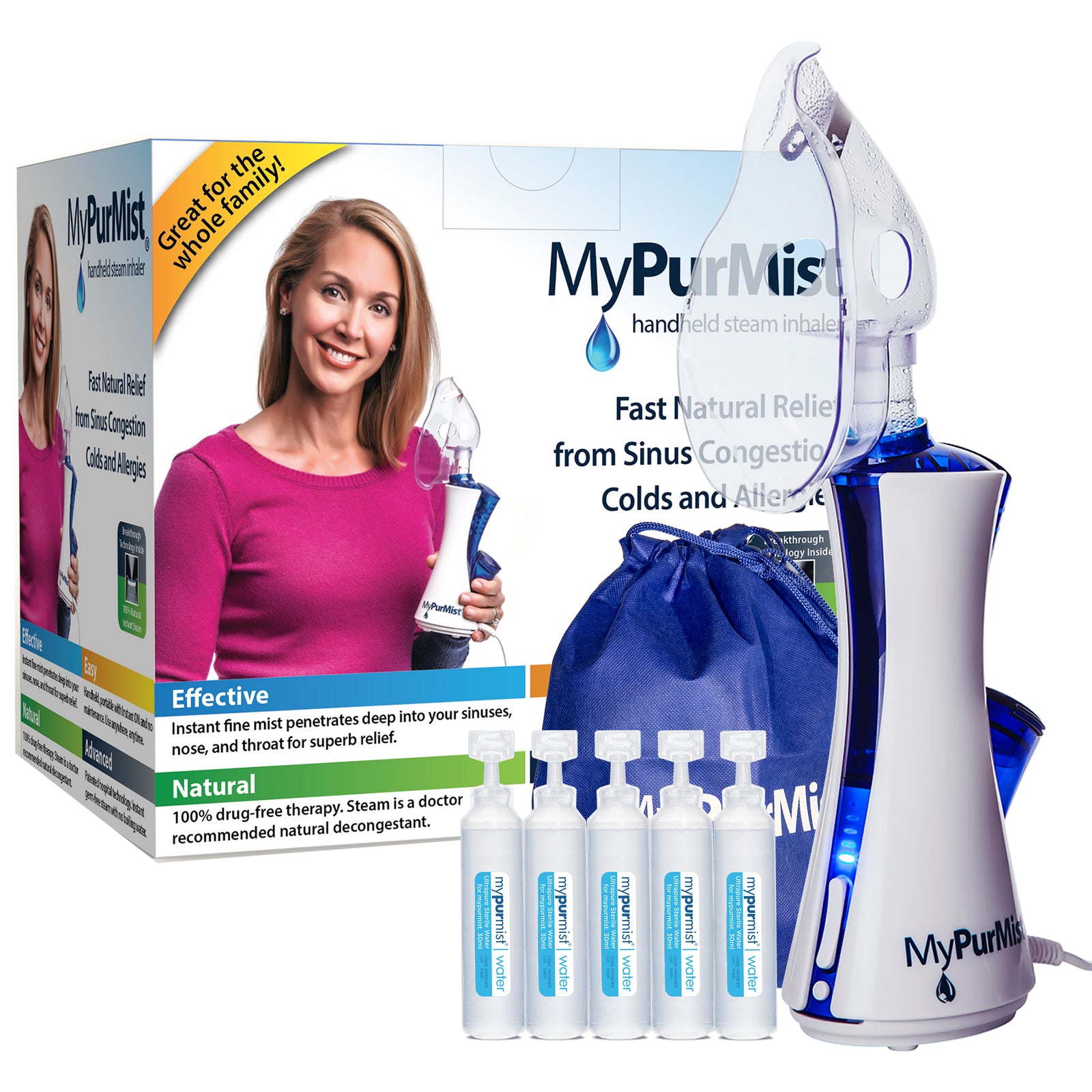 MyPurMist® Classic handheld steam inhaler / humidifier / vaporizer