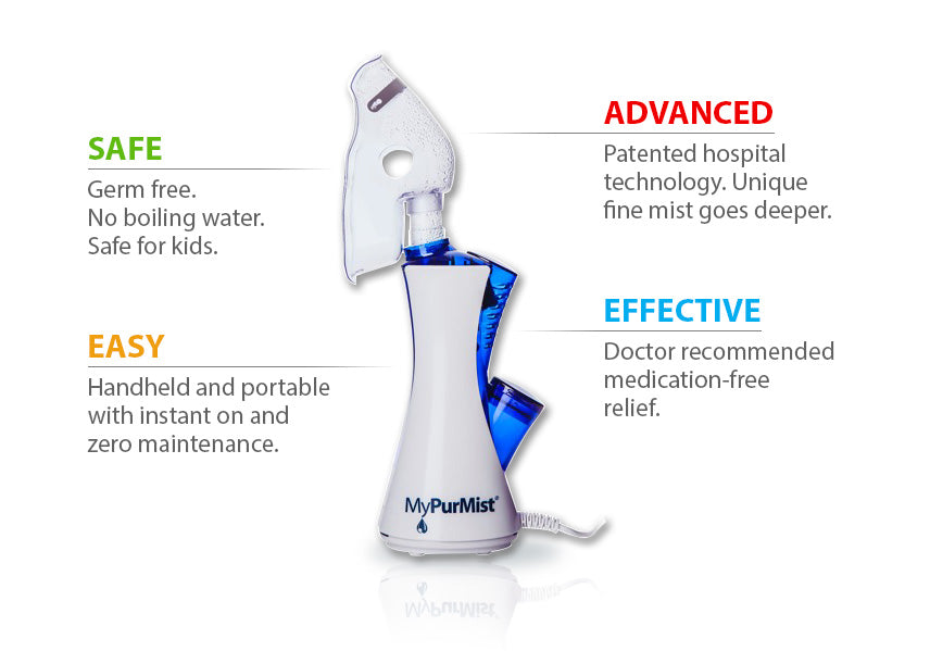 MyPurMist Handheld/Plug-In Steam Inhaler Features and Benefits