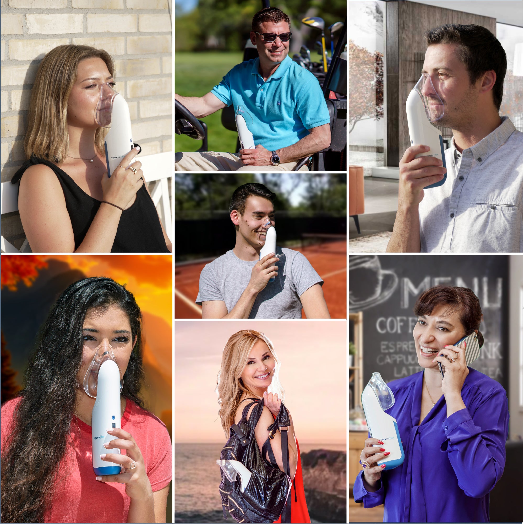 Mypurmist Free® cordless ultrapure steam inhaler® / humidifier / vapor