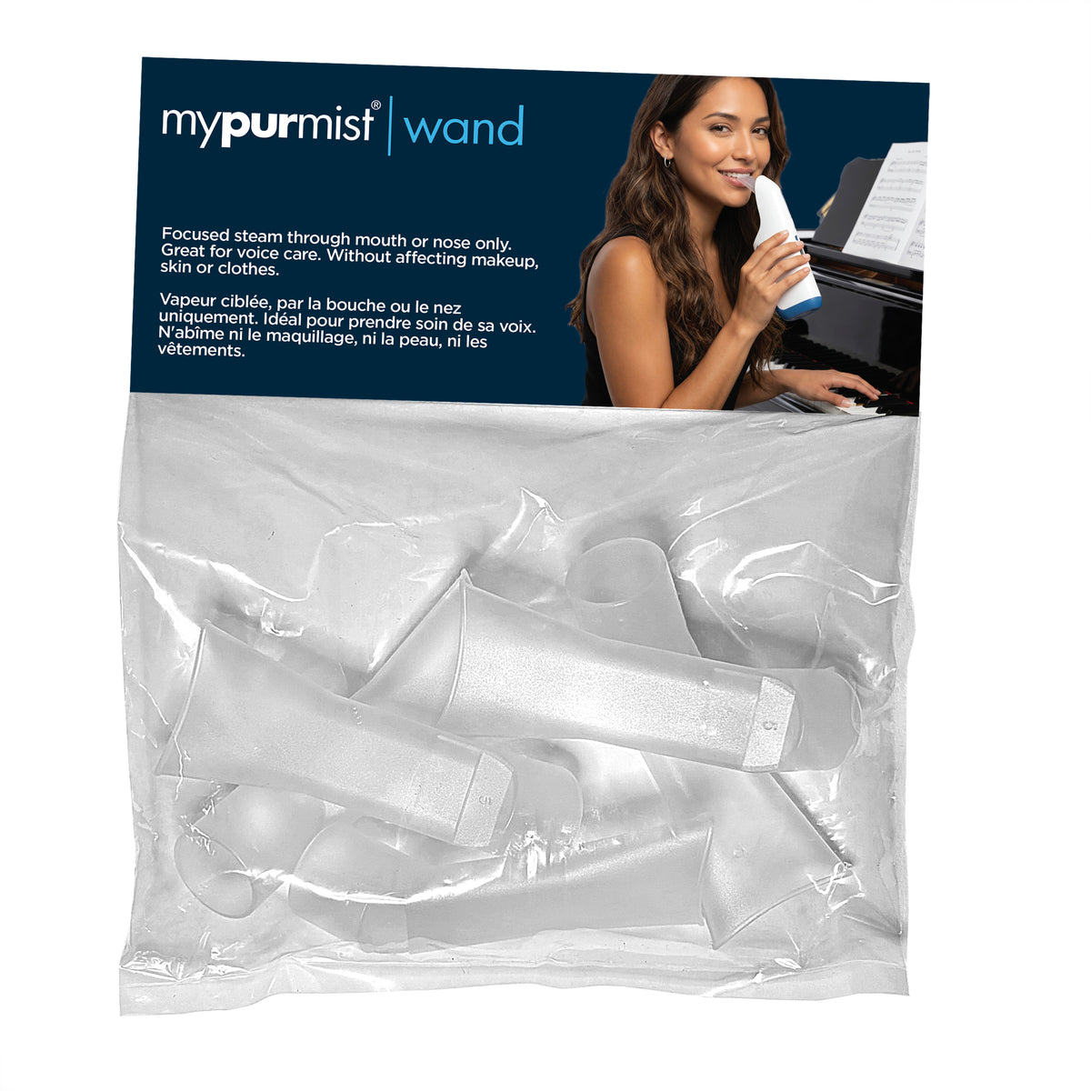 Mypurmist Vocal Wand for Voice Care and Targeted Nasal Use (pack of 5)