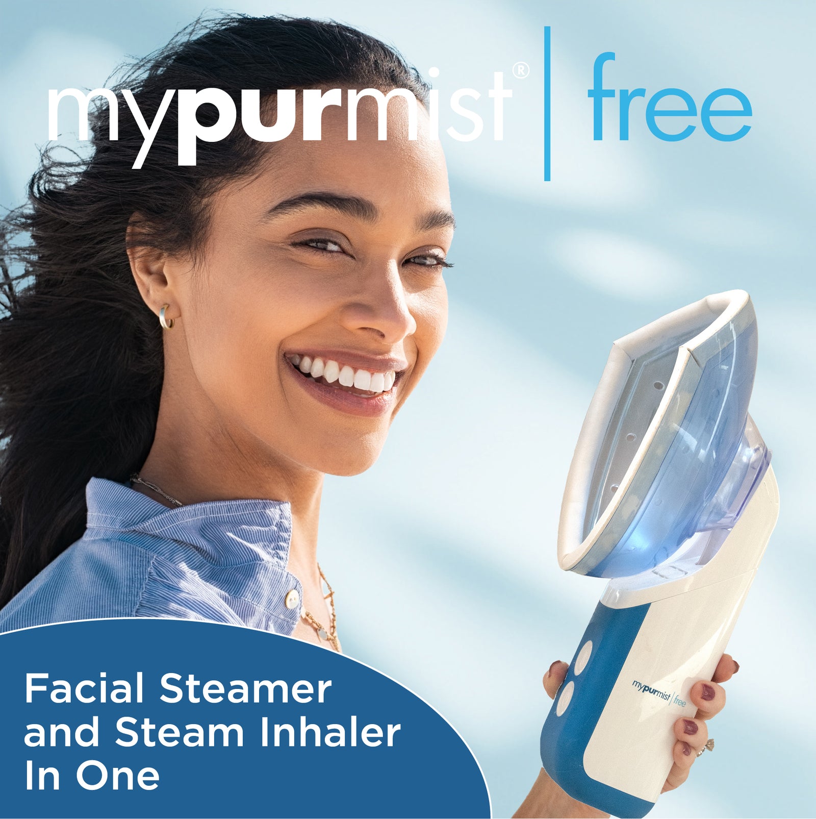 NEW! Mypurmist Free Cordless Ultrapure Facial Steamer and Steam Inhaler COMBO