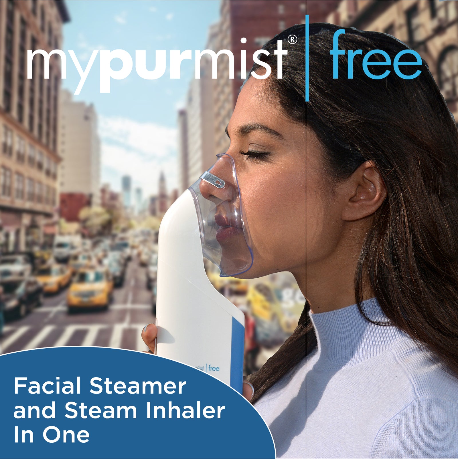 NEW! Mypurmist Free Cordless Ultrapure Facial Steamer and Steam Inhaler COMBO