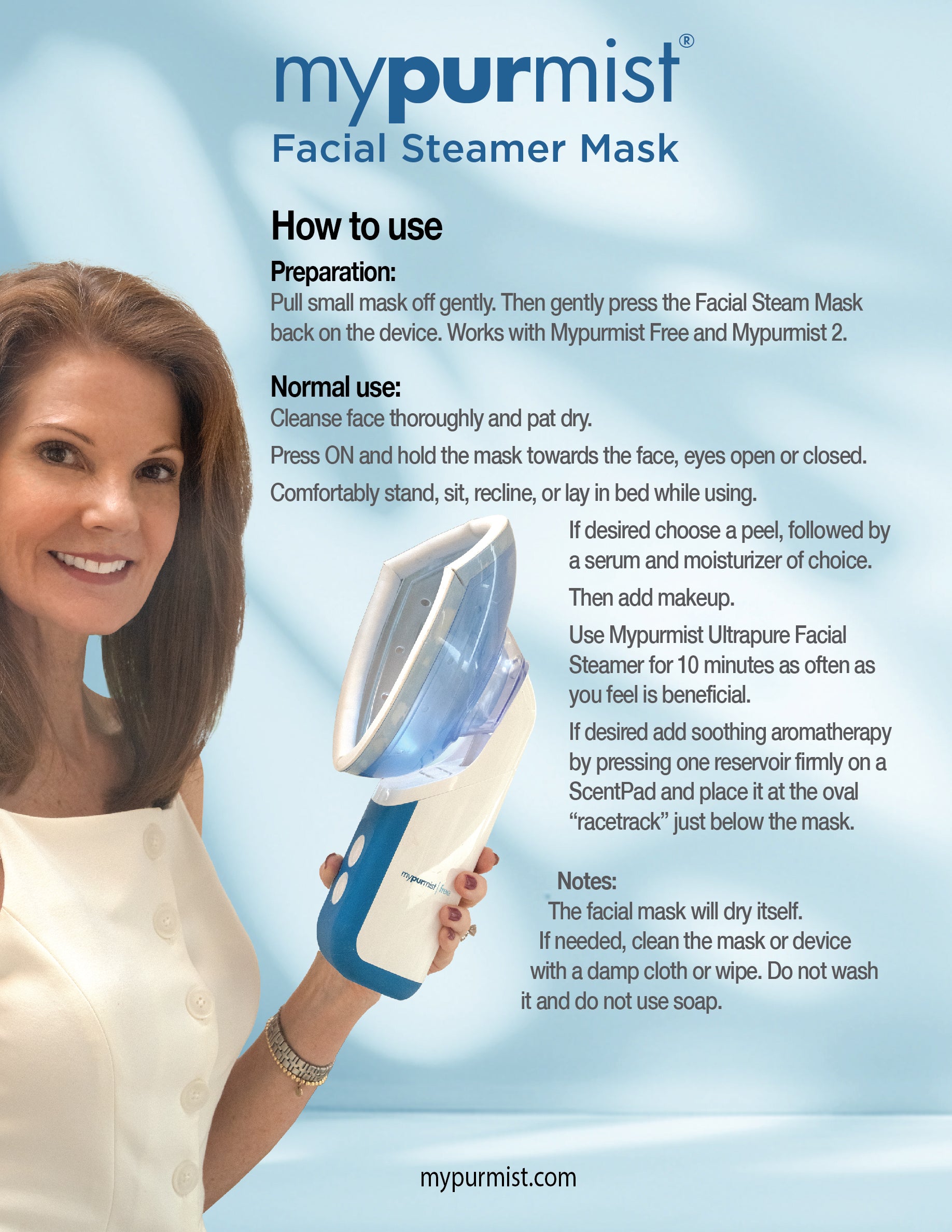 NEW! Mypurmist Facial Steam Mask - Ultrapure Accessory