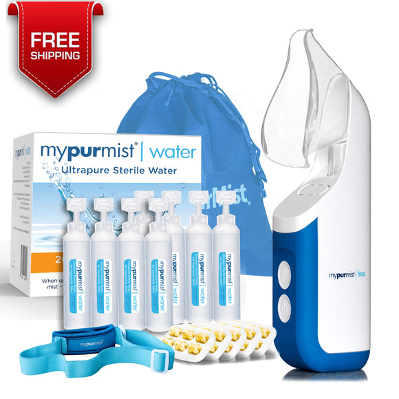 Mypurmist Free® cordless ultrapure steam inhaler® VALUE PACK 1. SAVE over 20%
