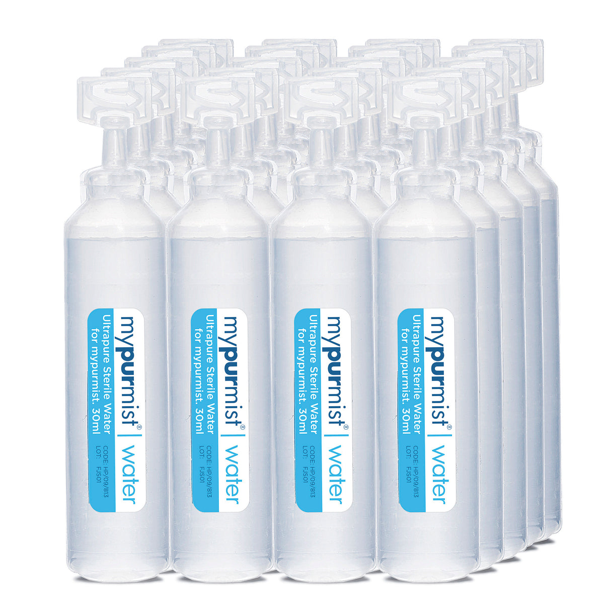 mypurmist ultrapure sterile water refill box contents