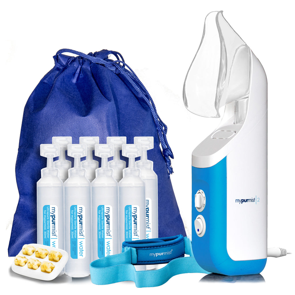 Mypurmist® 2 handheld ultrapure steam inhaler®    SPECIAL: Includes a FREE hands-free strap